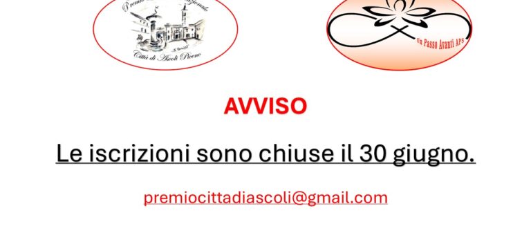 CHIUSURA ISCRIZIONI